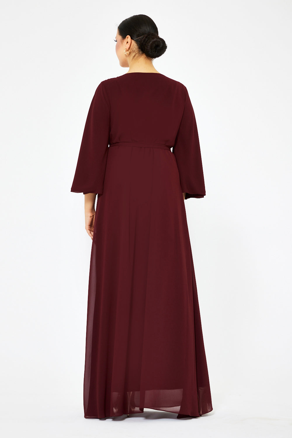 Trailing Blossom Cape Gown