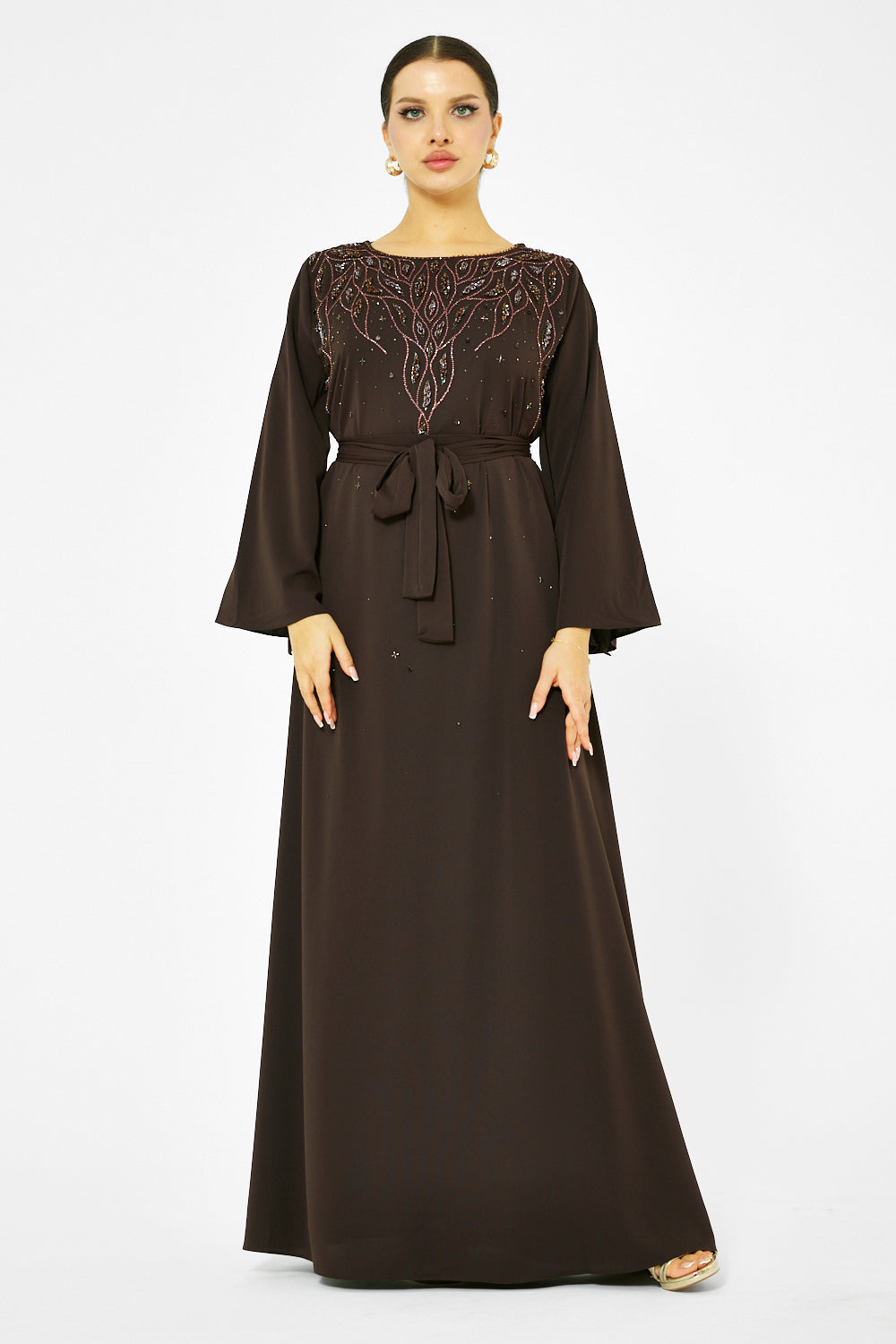 Ornate Majesty Tie-Waist Gown