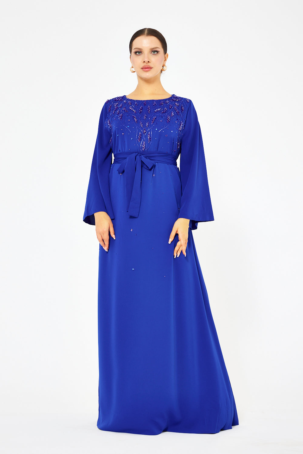 Ornate Majesty Tie-Waist Gown