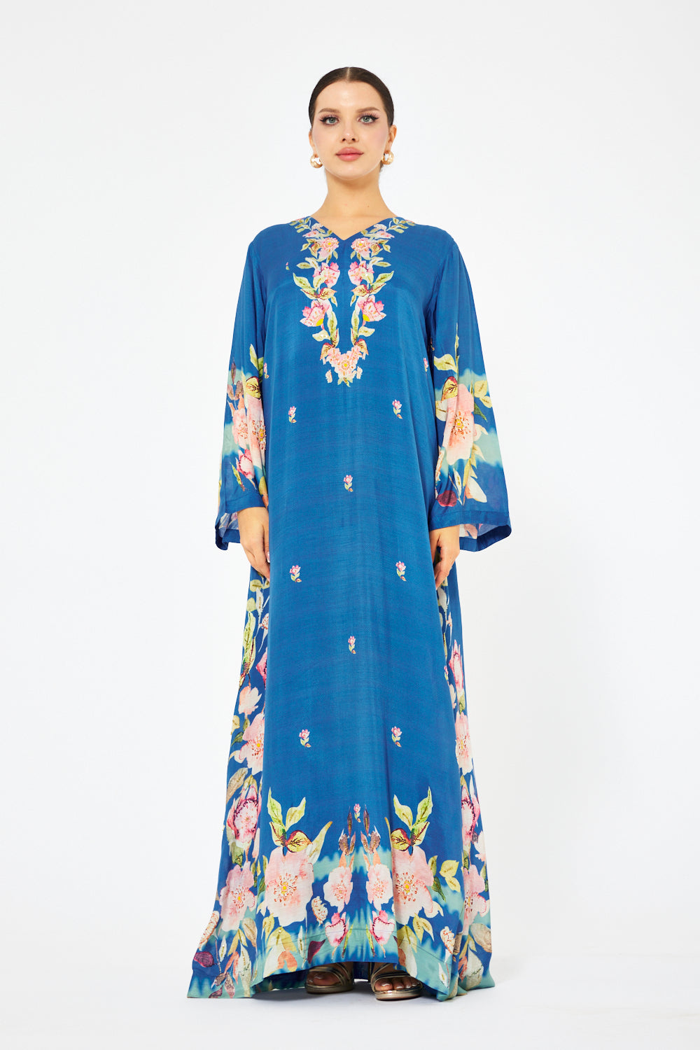 Butterfly Bloom Border Jalabiya