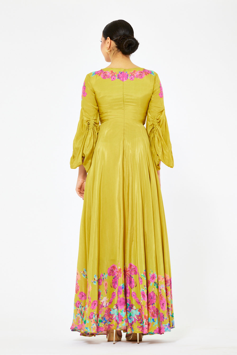 Floral Printed V-Neck Dress