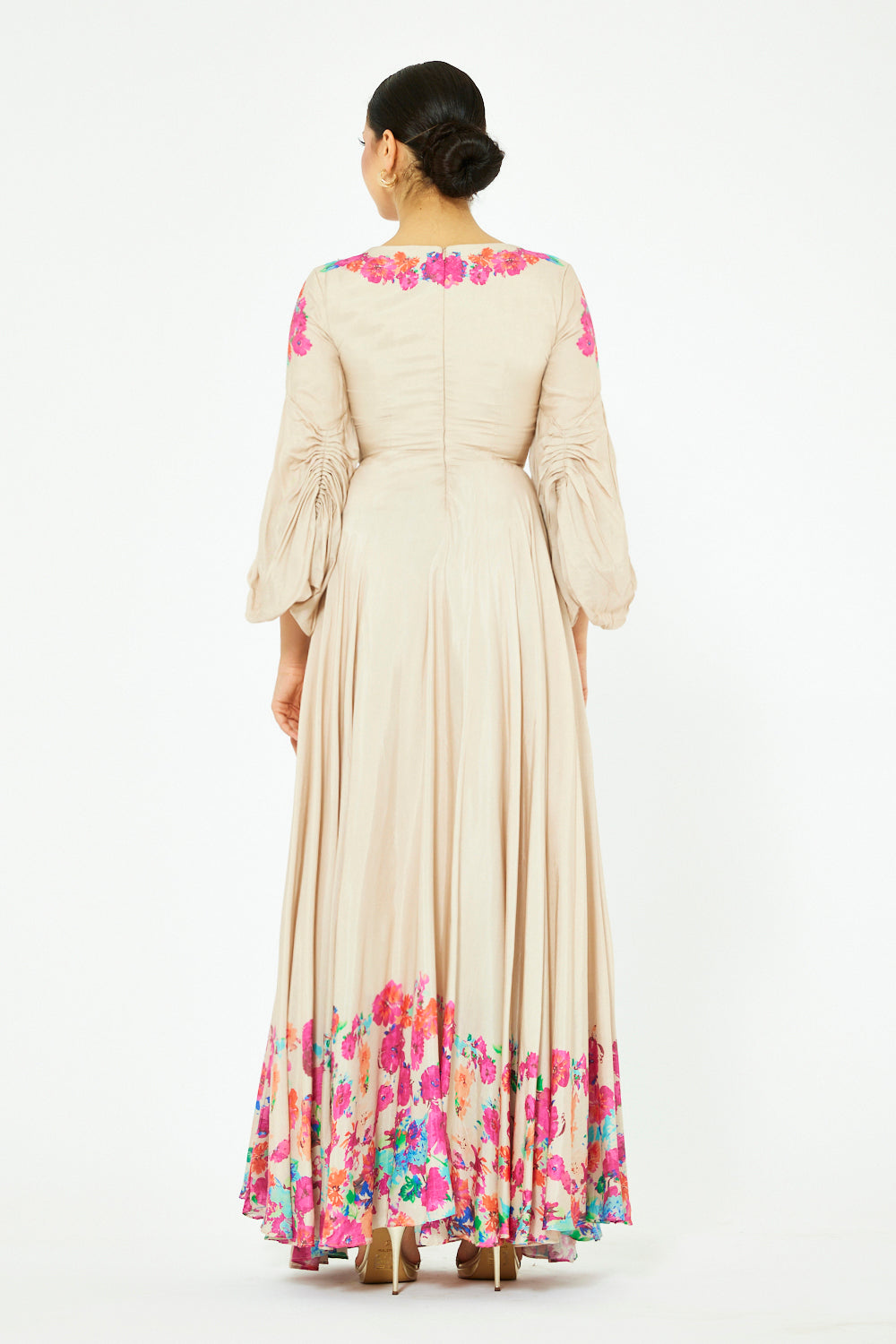 Floral Printed V-Neck Dress