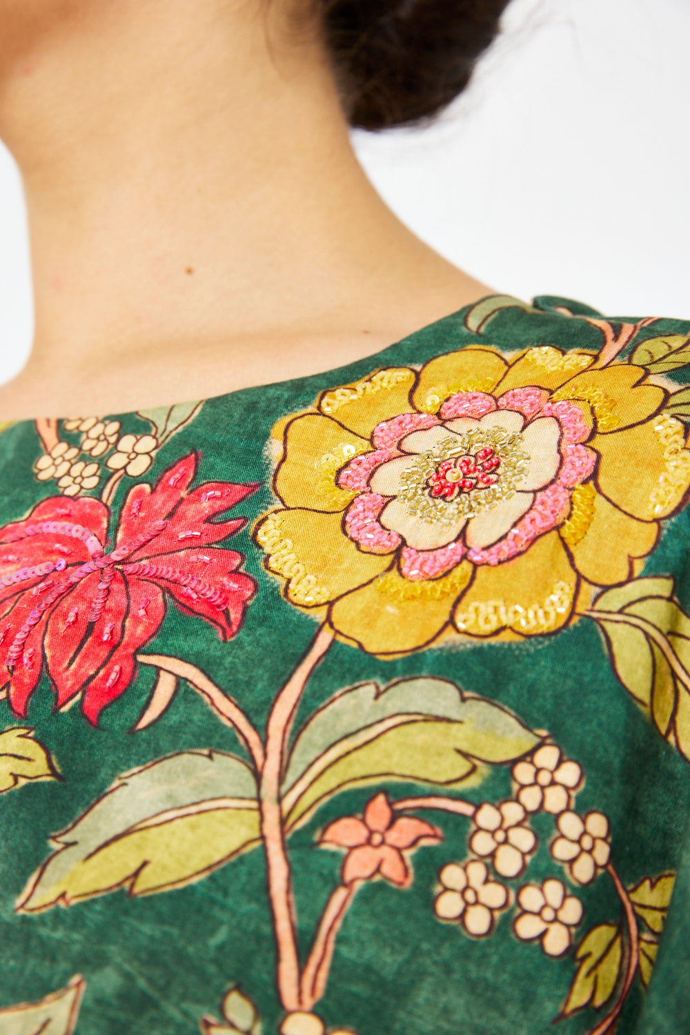 Garden Bloom Batwing Kaftan