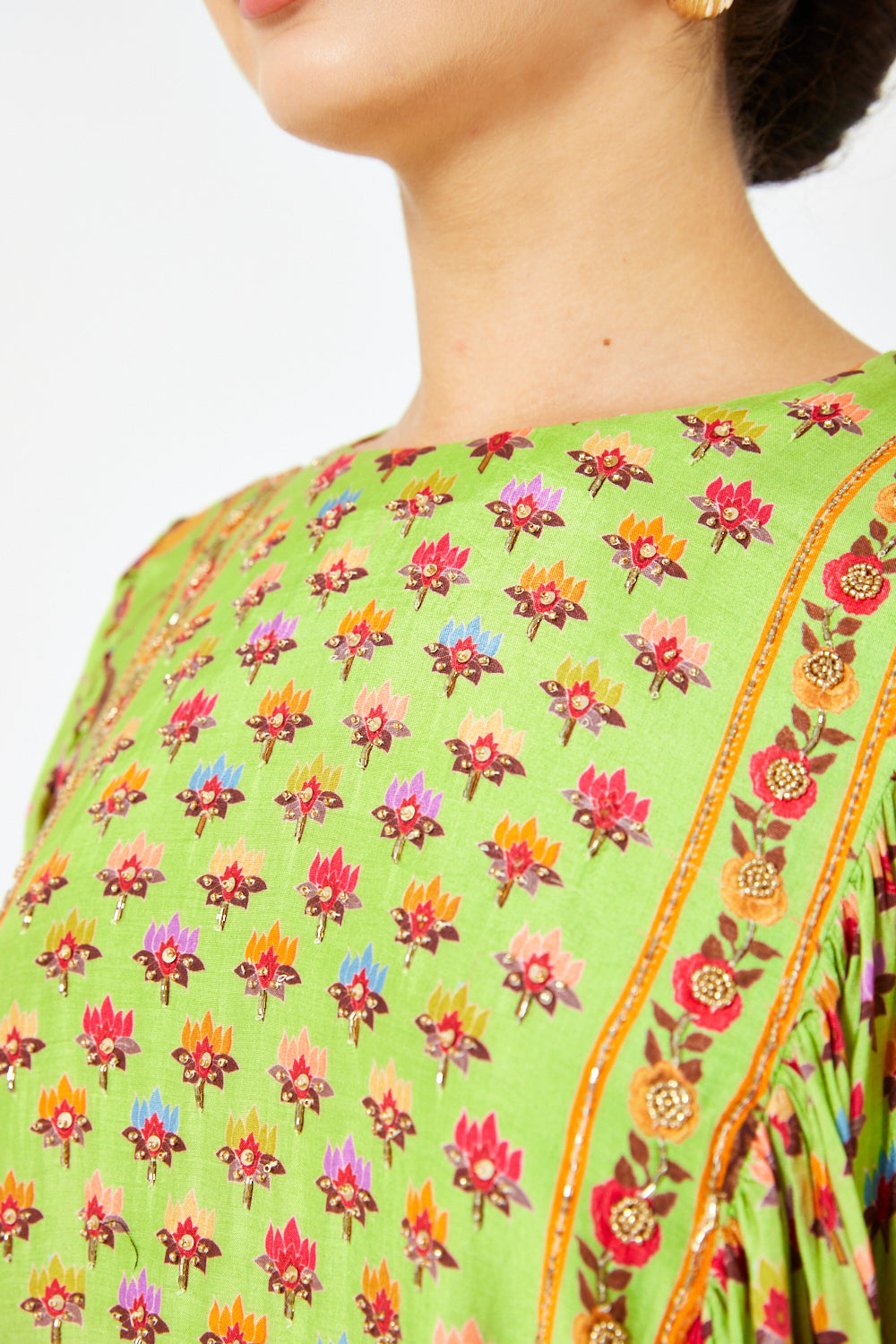 Heritage Floral Panel Kaftan