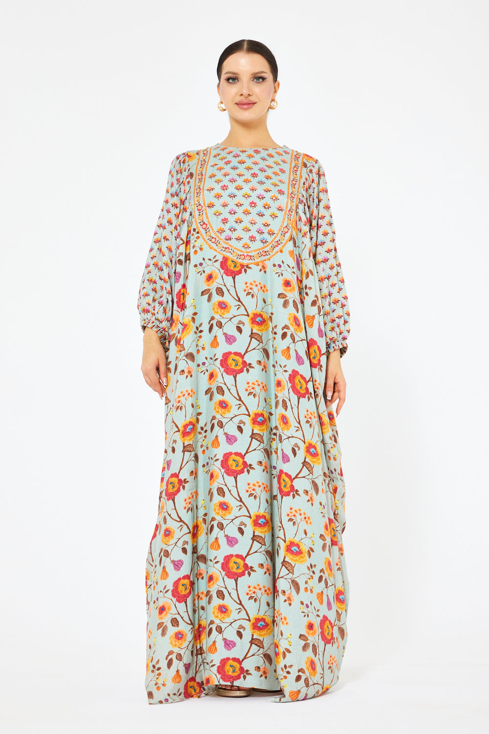 Heritage Floral Panel Kaftan