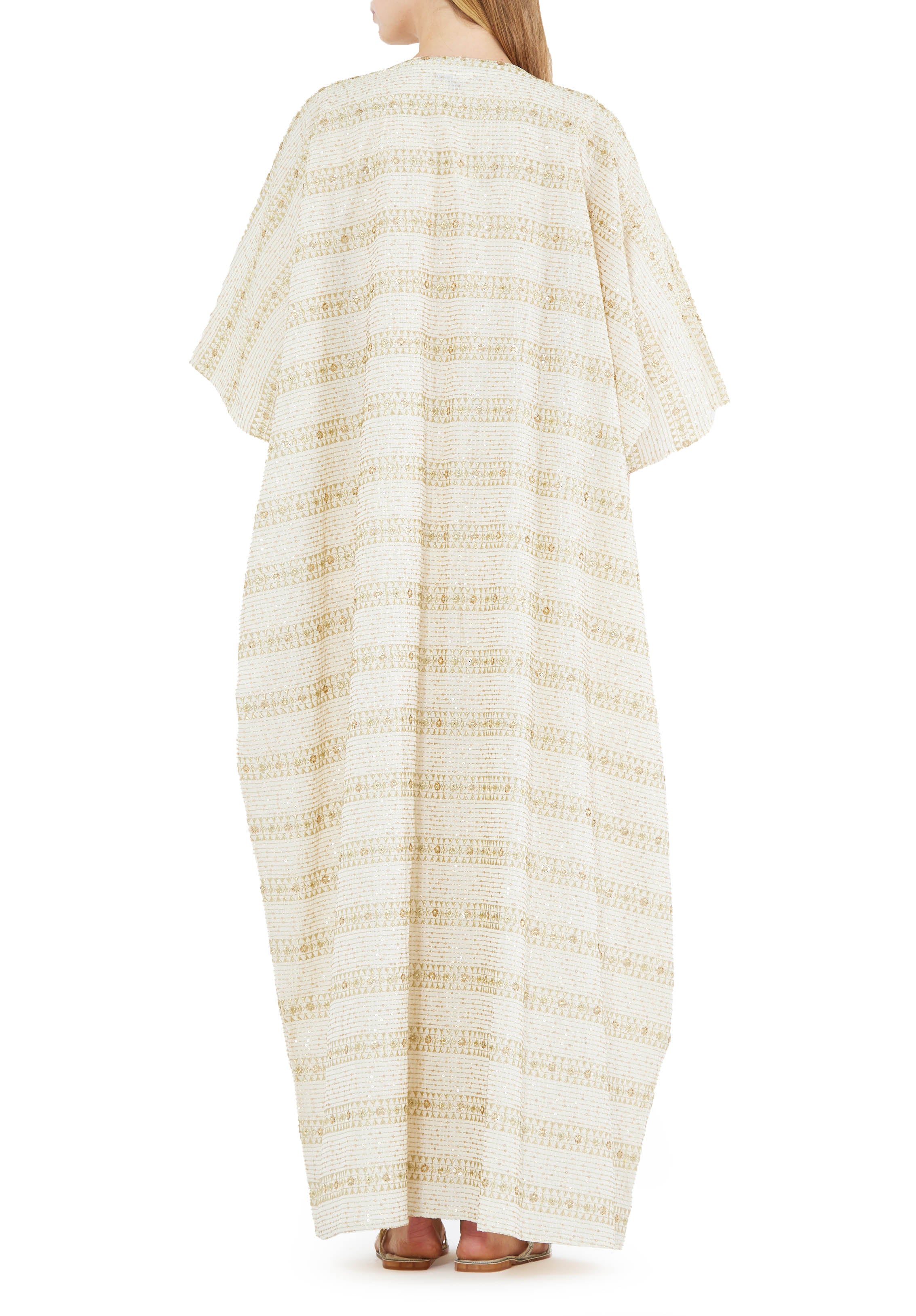 Beautiful Loose fit Jalabya With Round Neckline And Half Sleeves