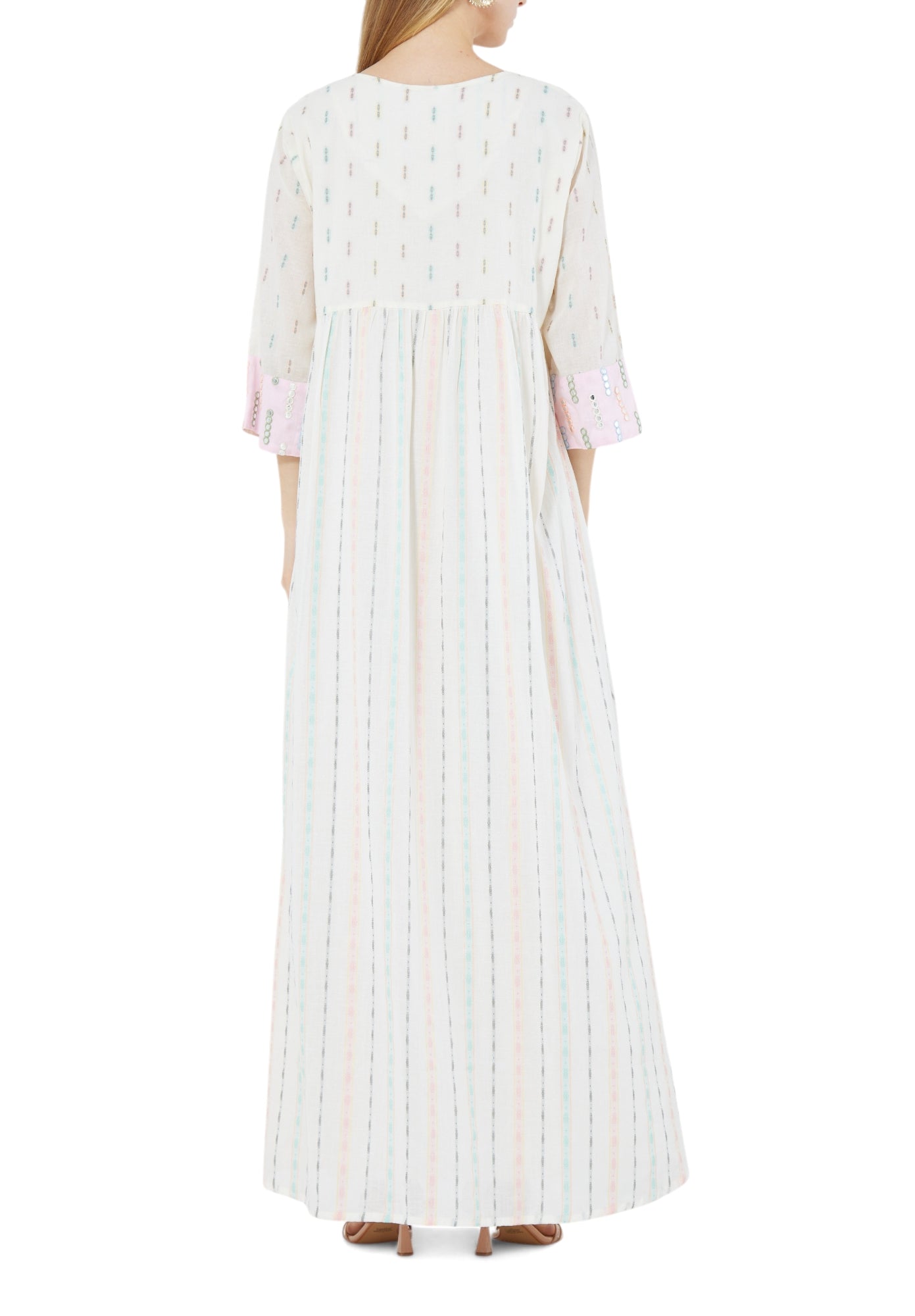 Beautiful Embroidered Loose fit Long Dress