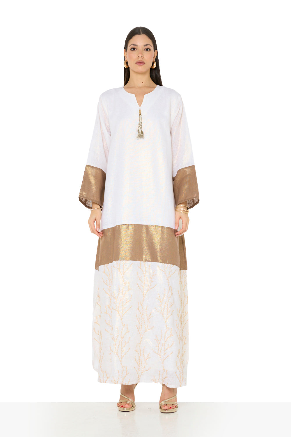 Metallic Panel Motif Jalabiya