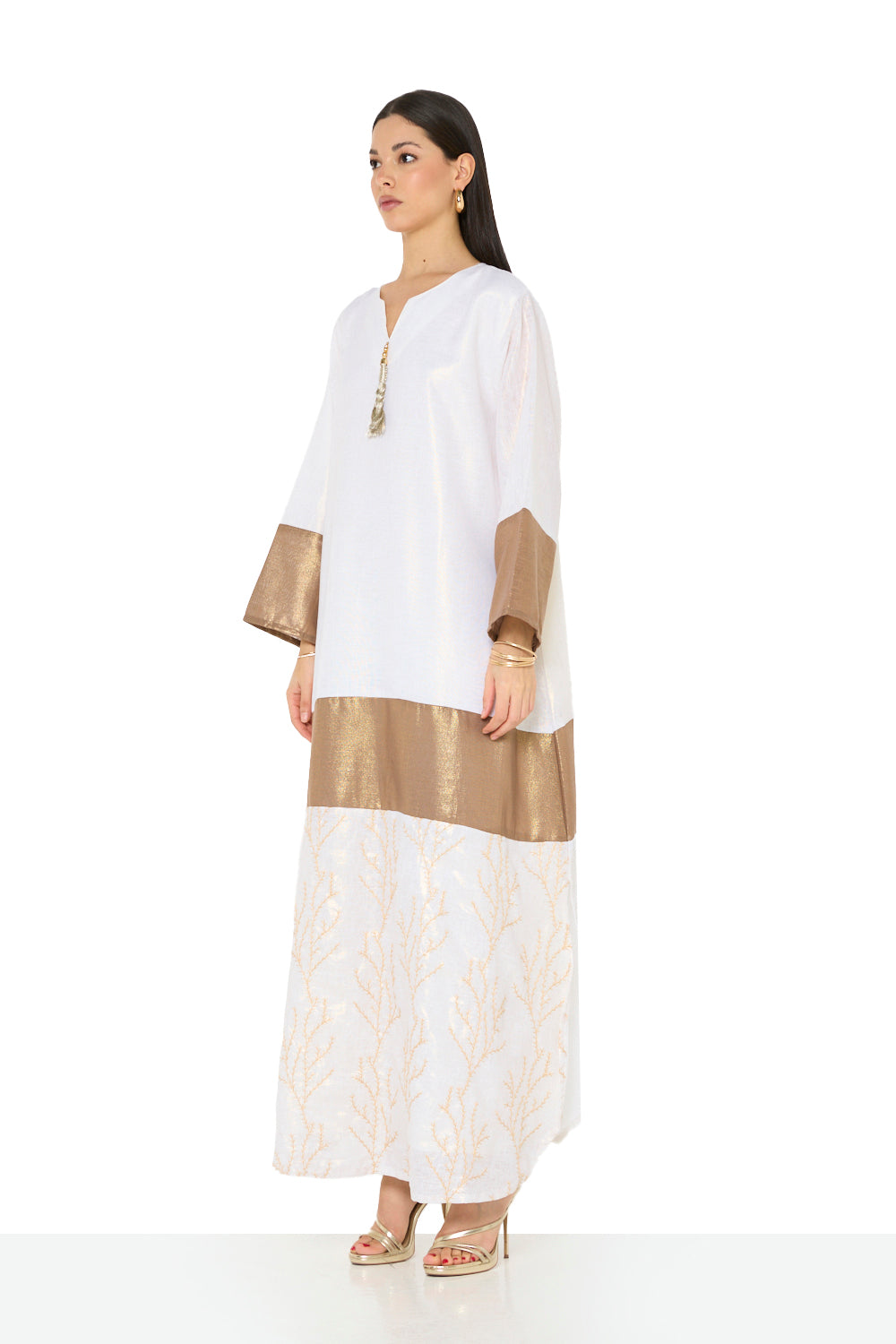 Metallic Panel Motif Jalabiya