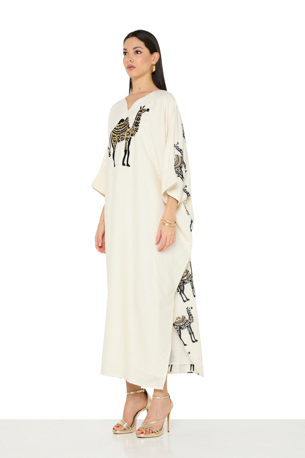 Camel Motif Printed Jalabiya