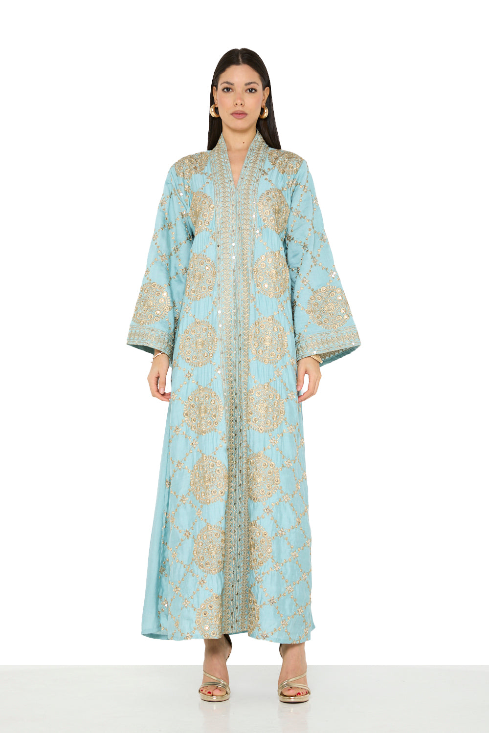 Embroidered Hem Detail Jalabiya