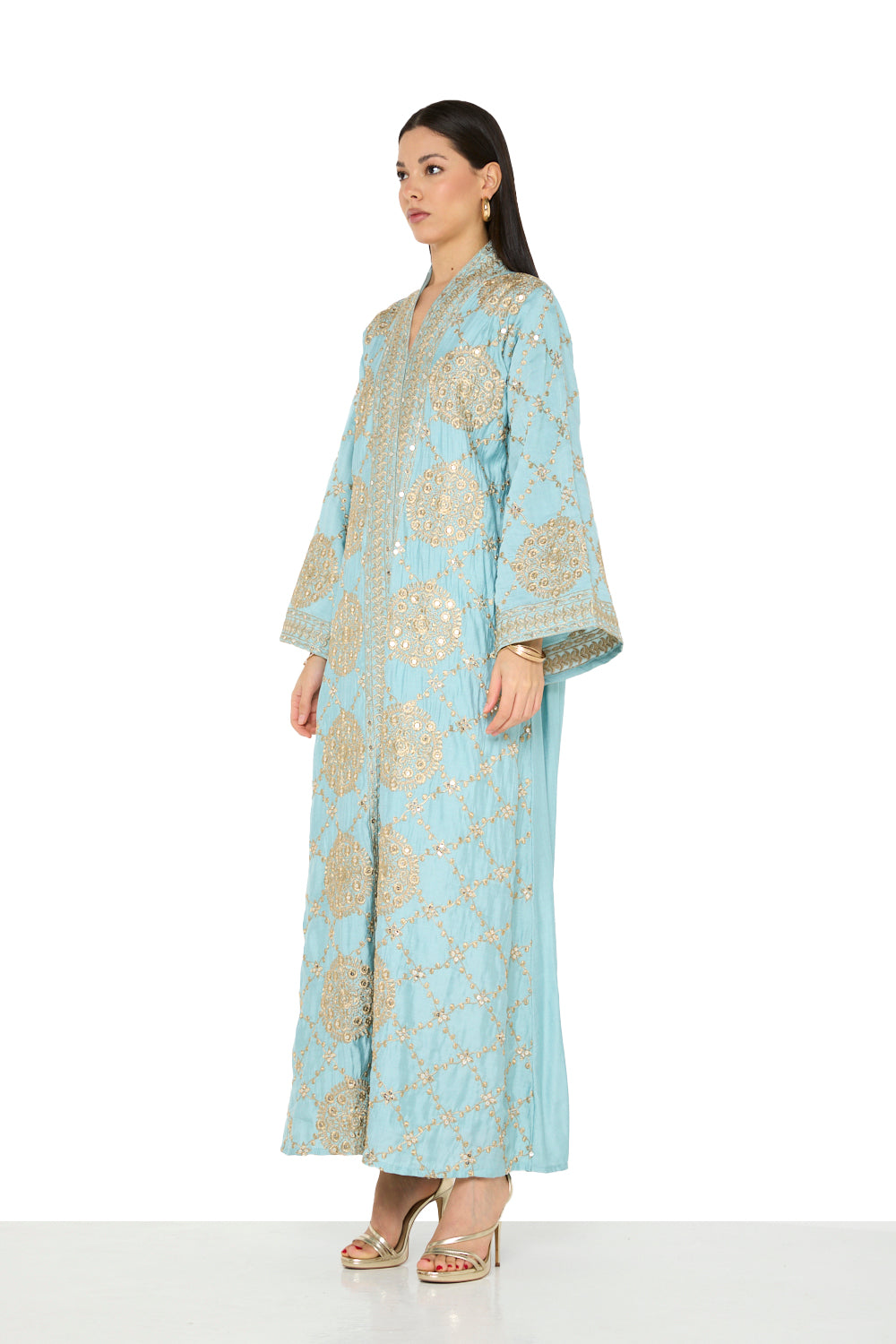 Embroidered Hem Detail Jalabiya