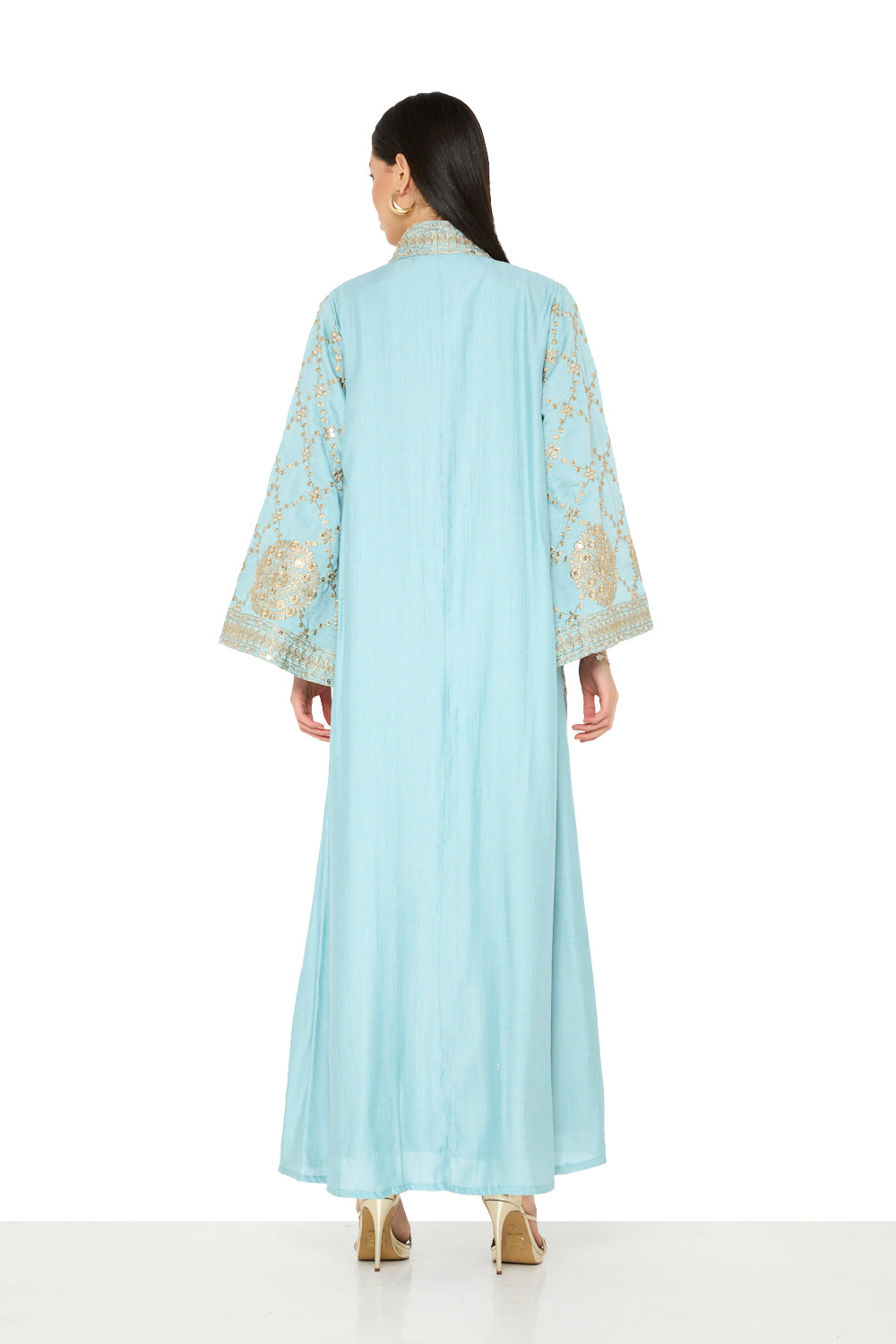 Embroidered Hem Detail Jalabiya