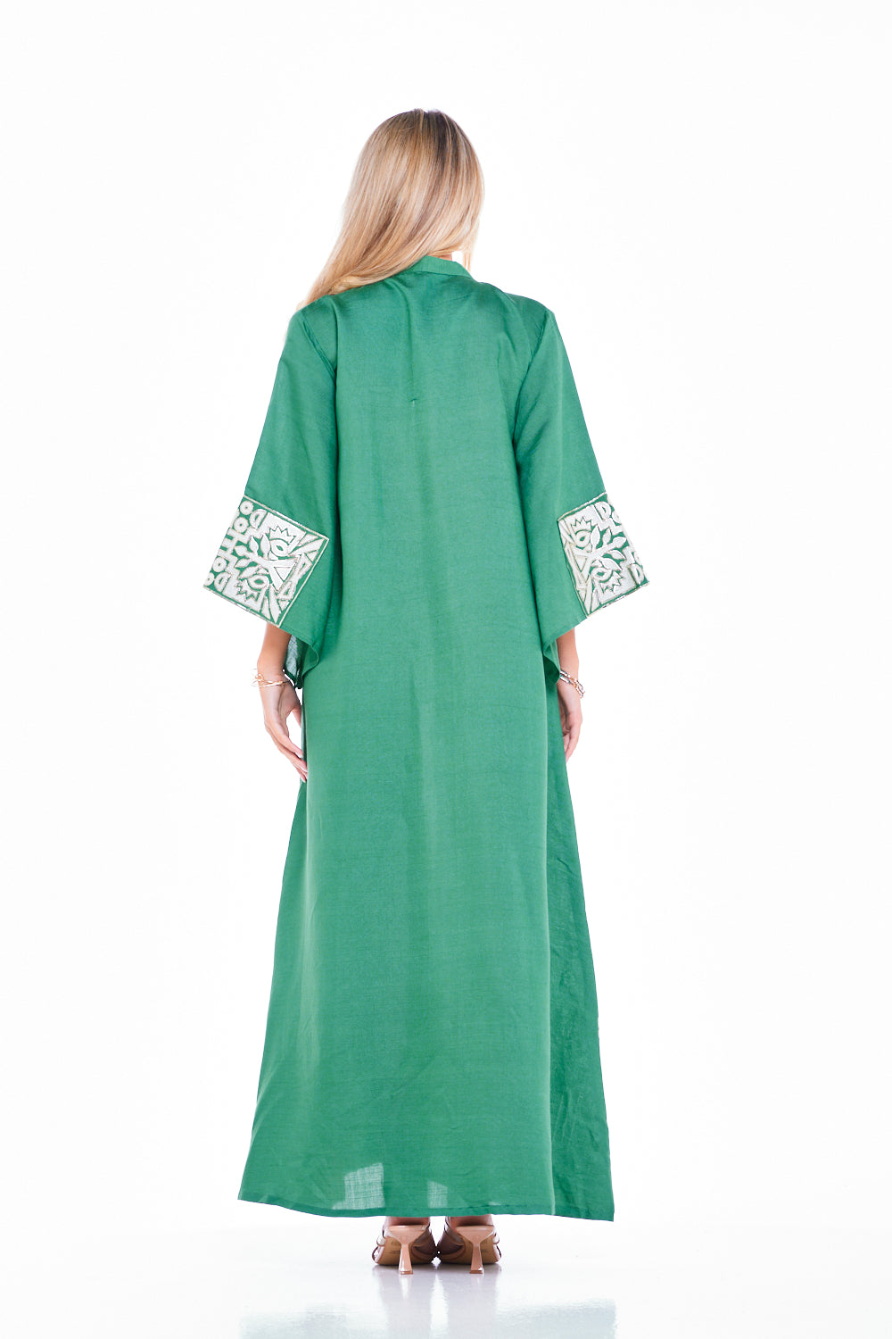 Heritage Motif Border Kaftan