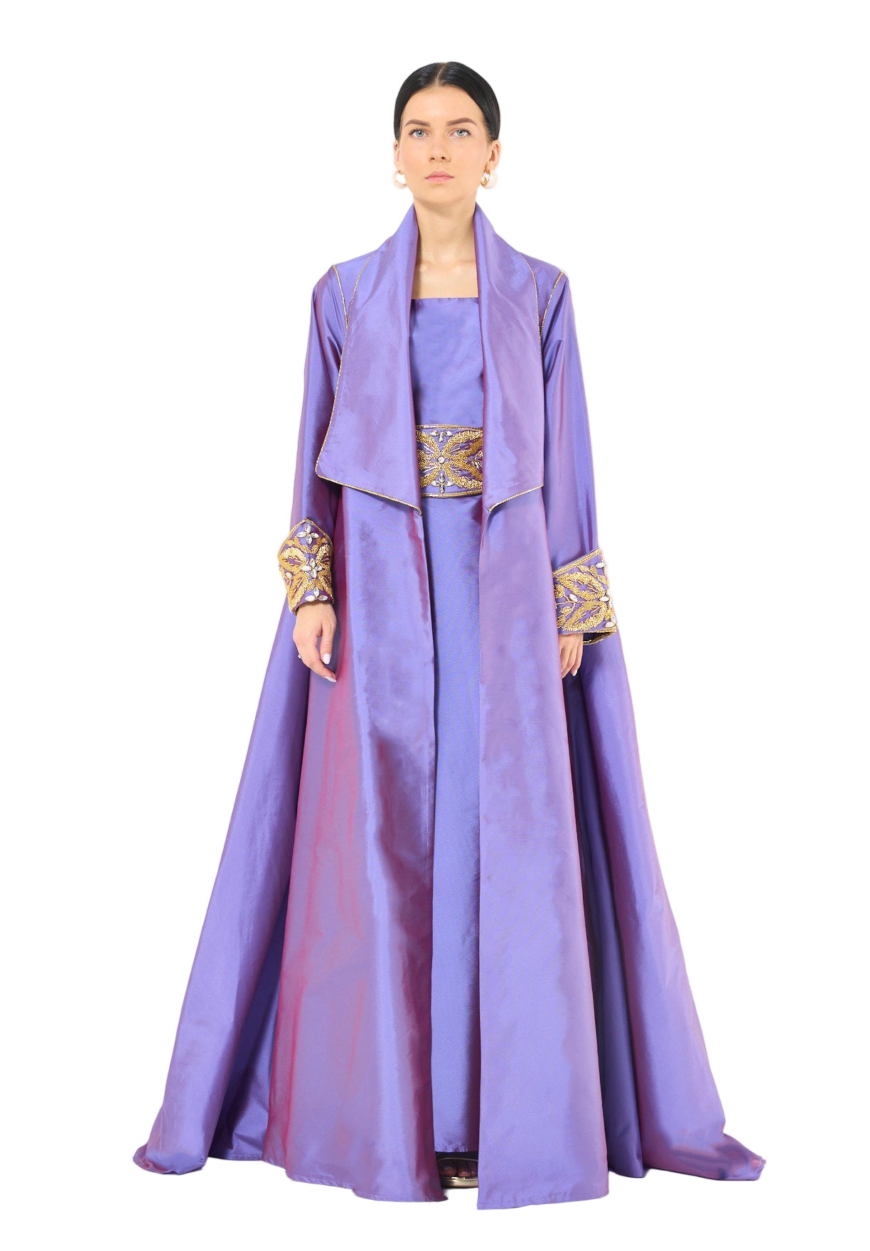Embroidered Bisht with Inner Set