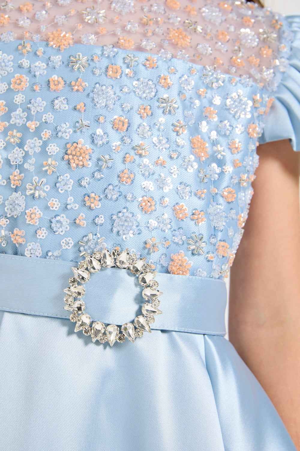 Celestia Bloom Embellished Gown