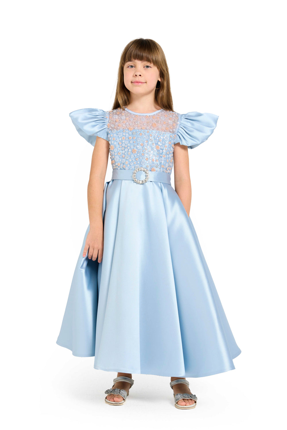 Celestia Bloom Embellished Gown