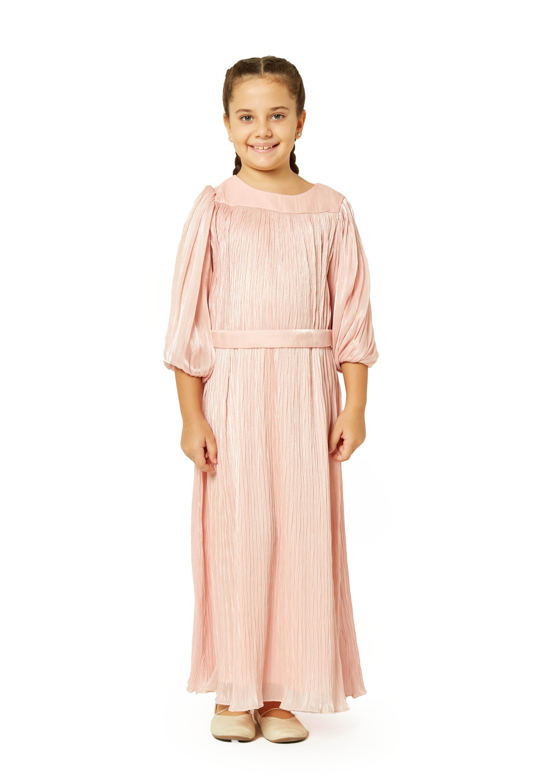 Chevron Pattern Pleated Dress