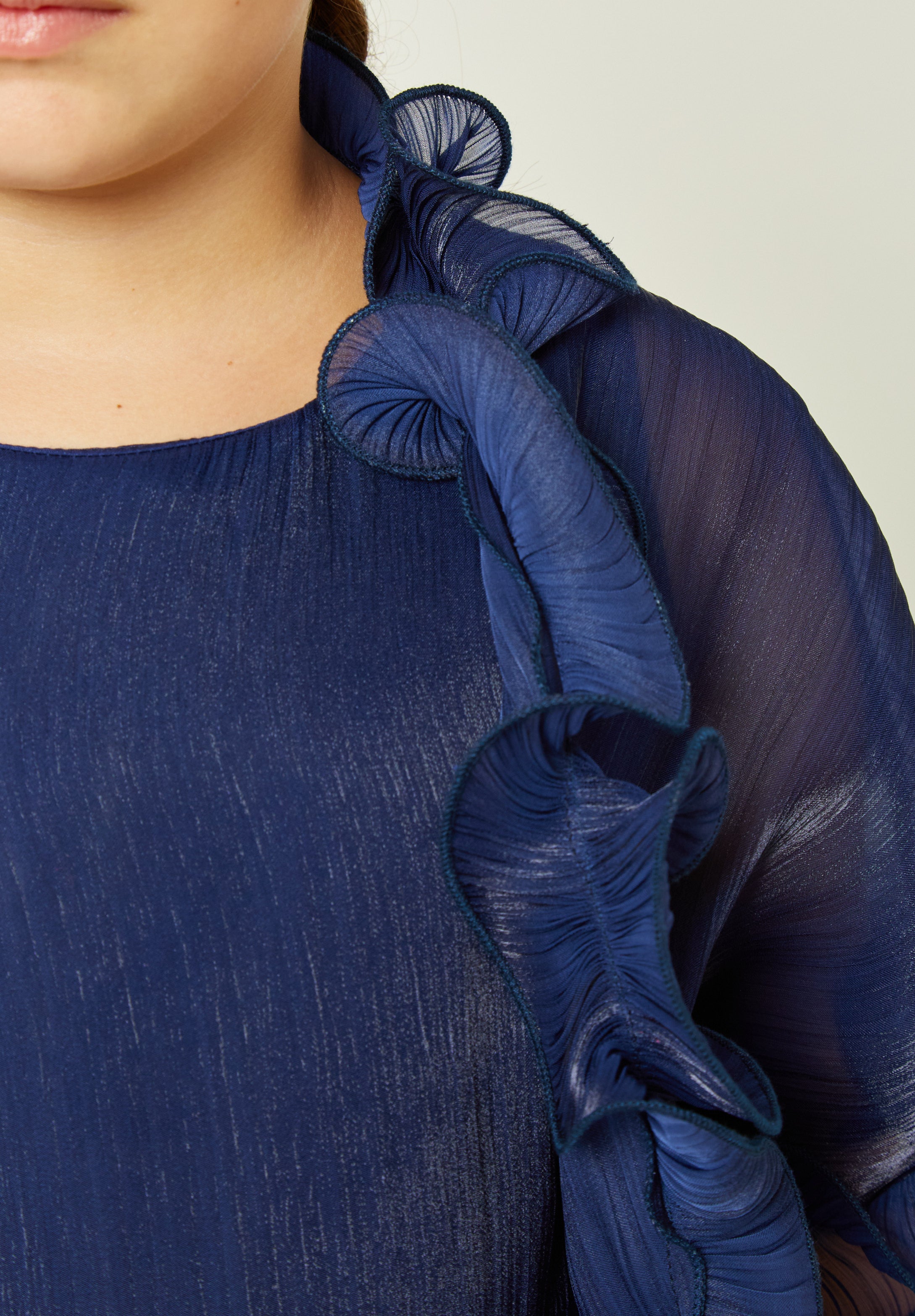 Cascading Ruffle Bloom Dress