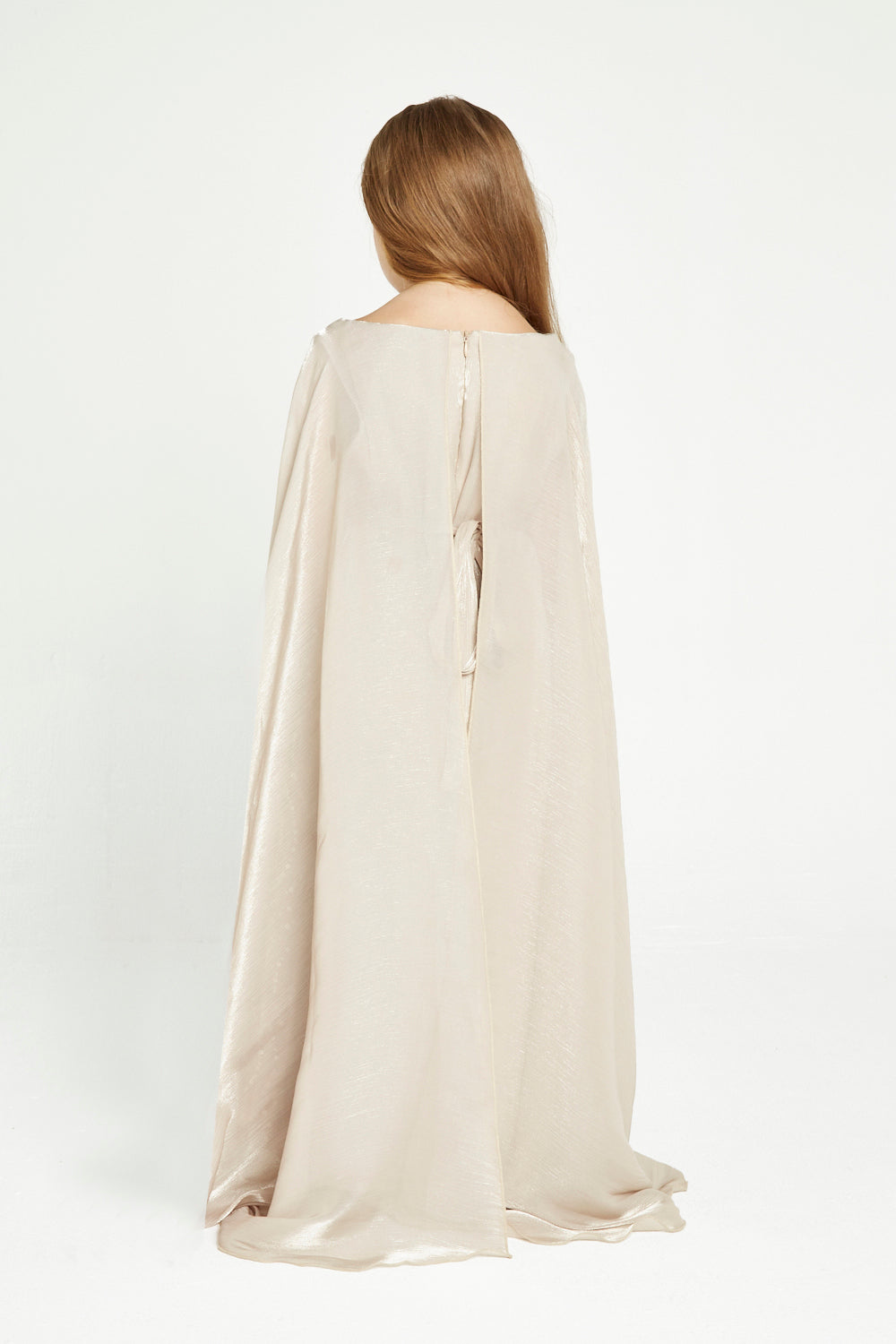 Sequin Cape Gown