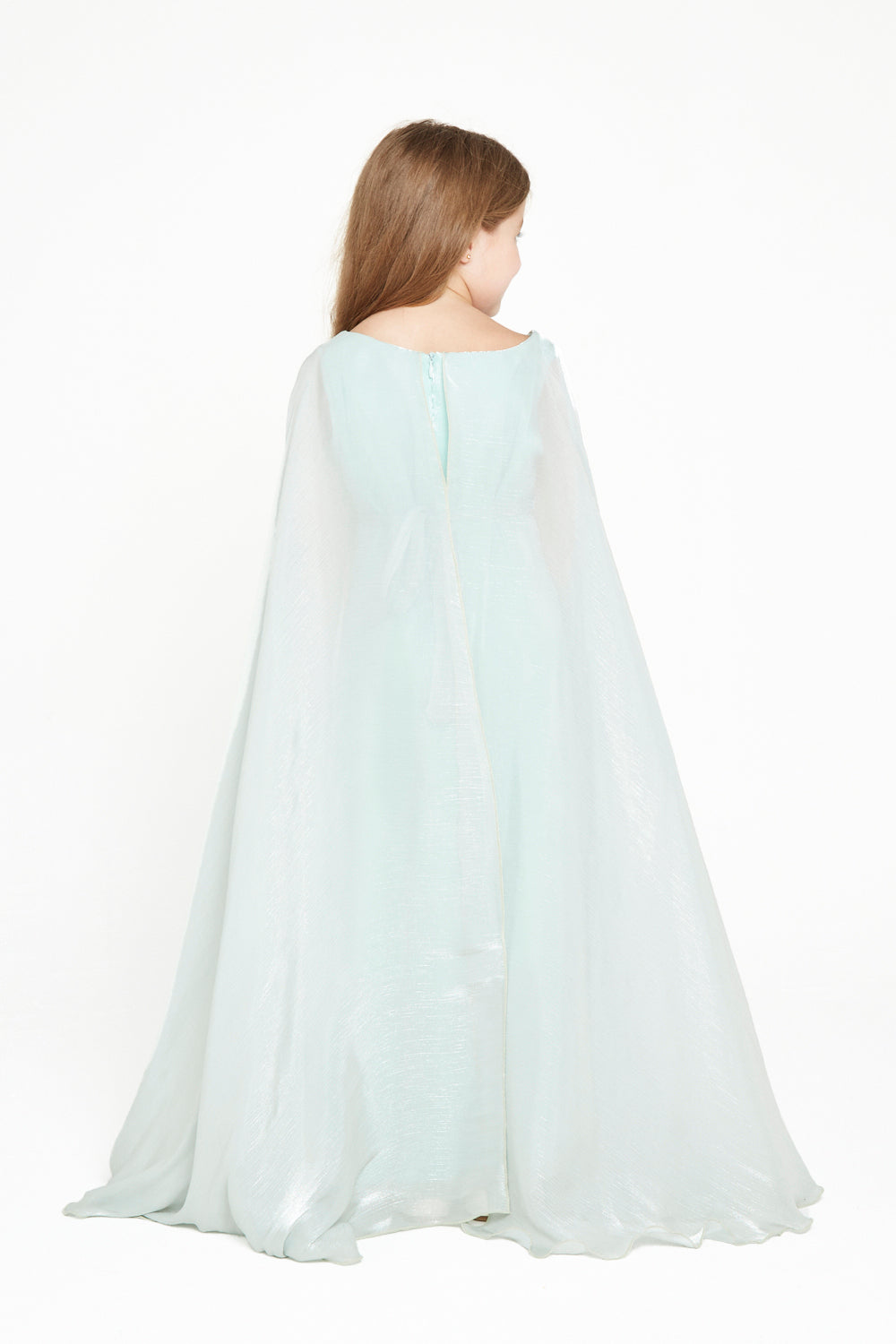 Sequin Cape Gown