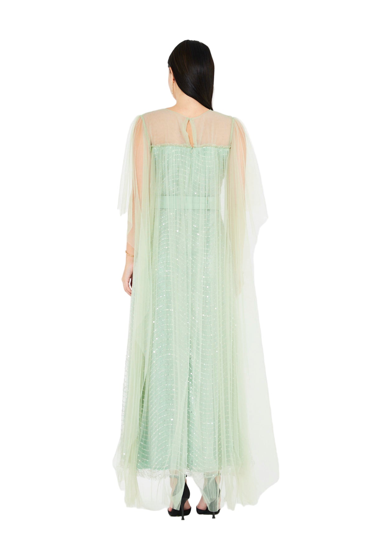 Midnight Sparkle Tulle Gown