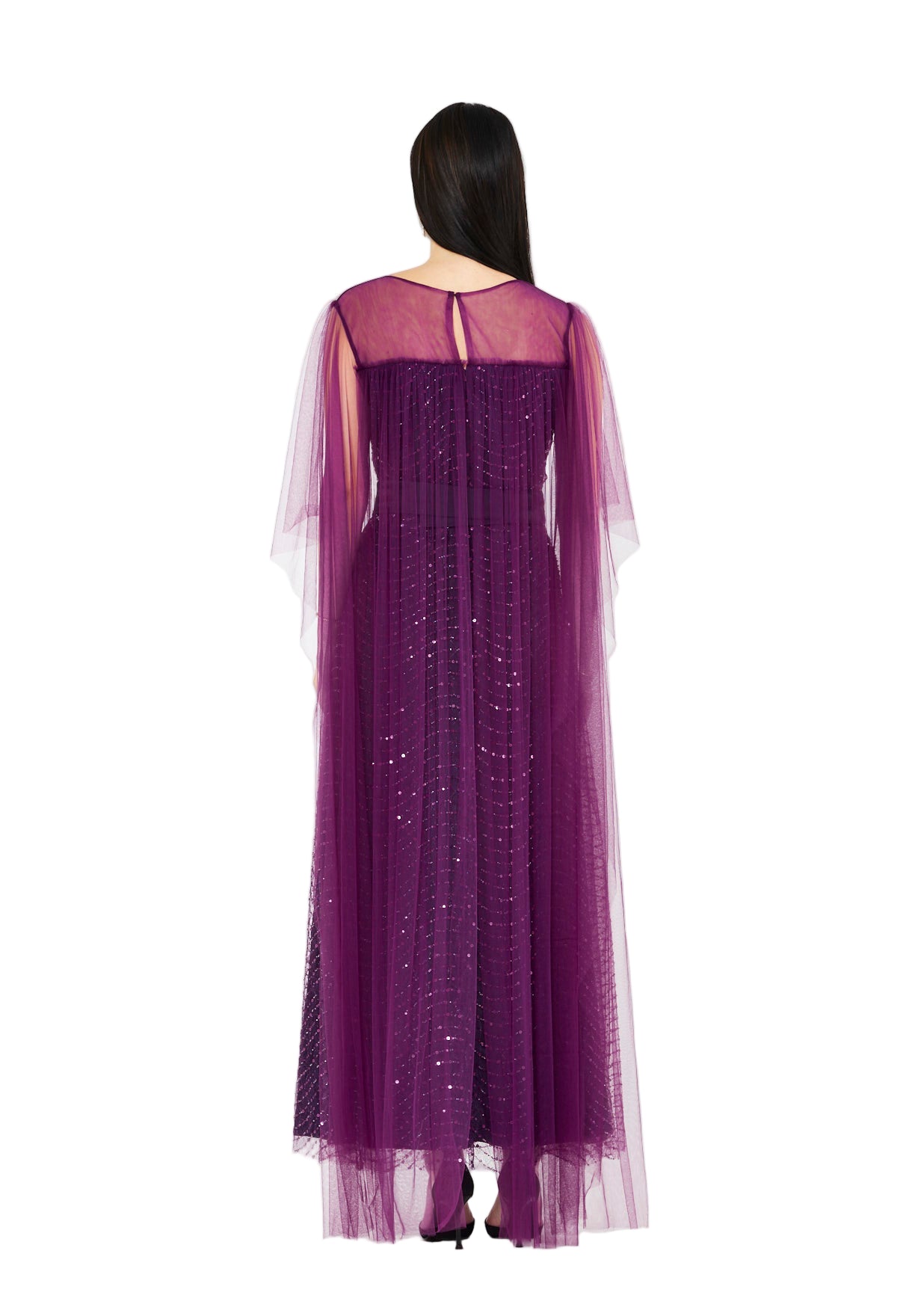 Midnight Sparkle Tulle Gown