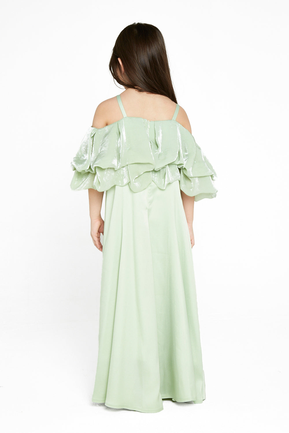 Lush Ruffle Off-Shoulder Gown