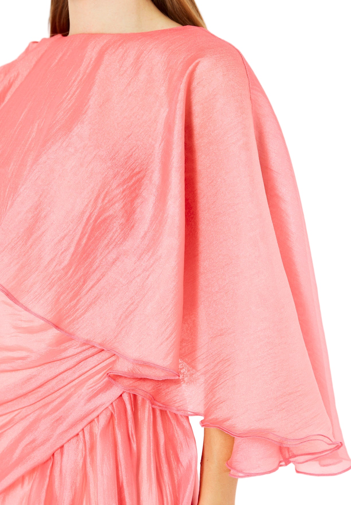 Asymmetric Draped Elegance Gown