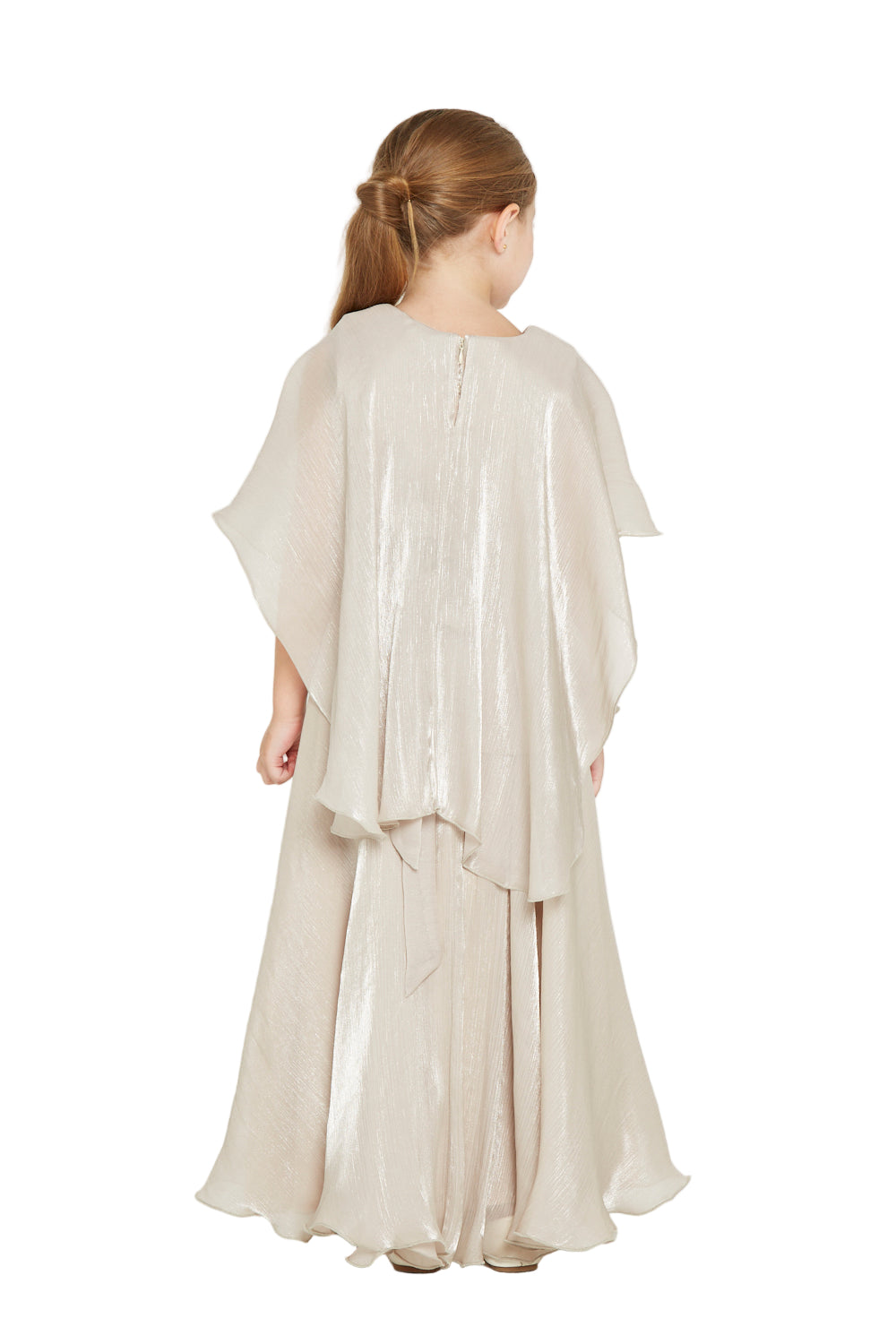 Shimmer Flowy Belle Gown with Crystal Buckle