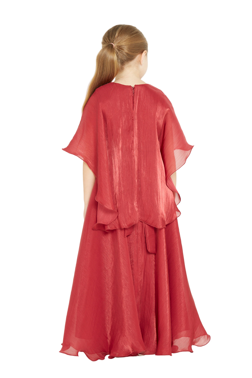 Shimmer Flowy Belle Gown with Crystal Buckle