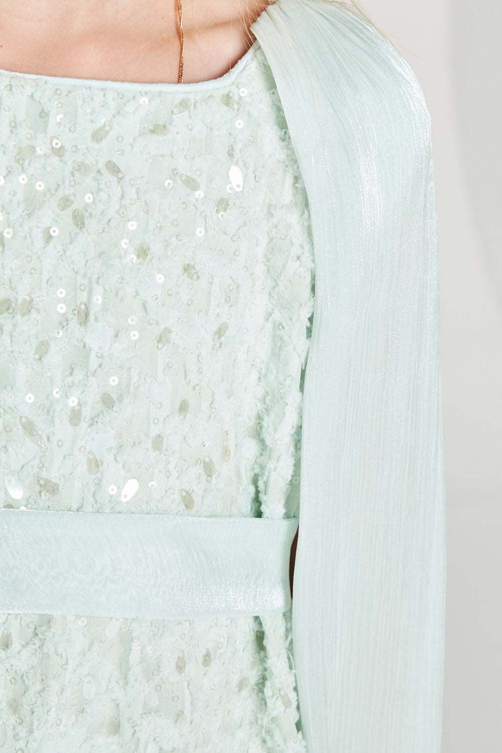 All-over Sequin Embellished Gown