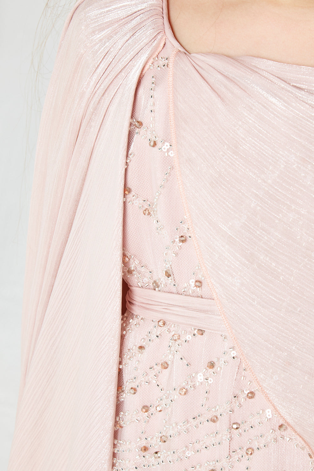 All-over Embellished Crystal Glow Gown
