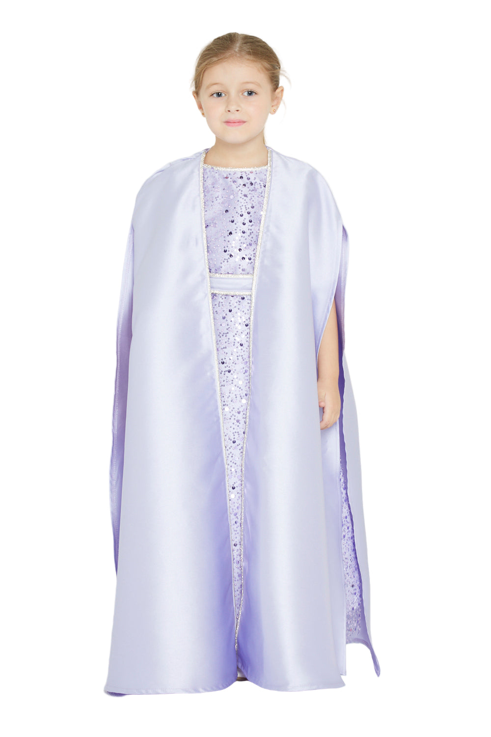 Radiant Embellished Gown with Overlay