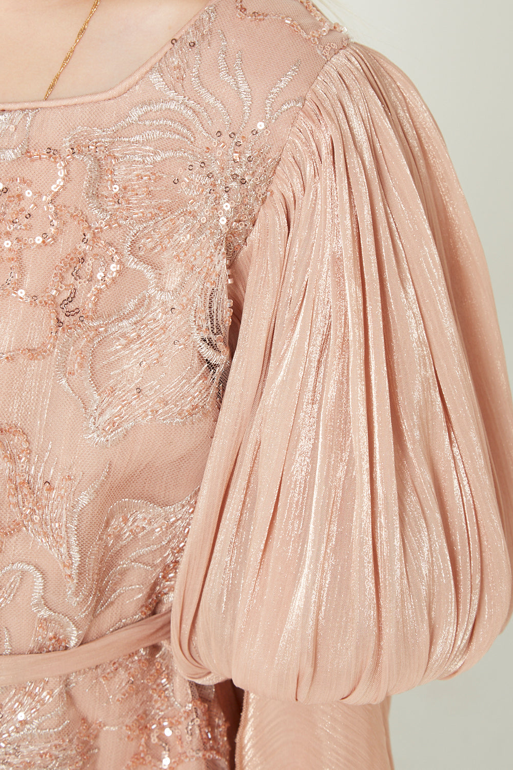 Whimsical Floral Embellished Elegance Gown