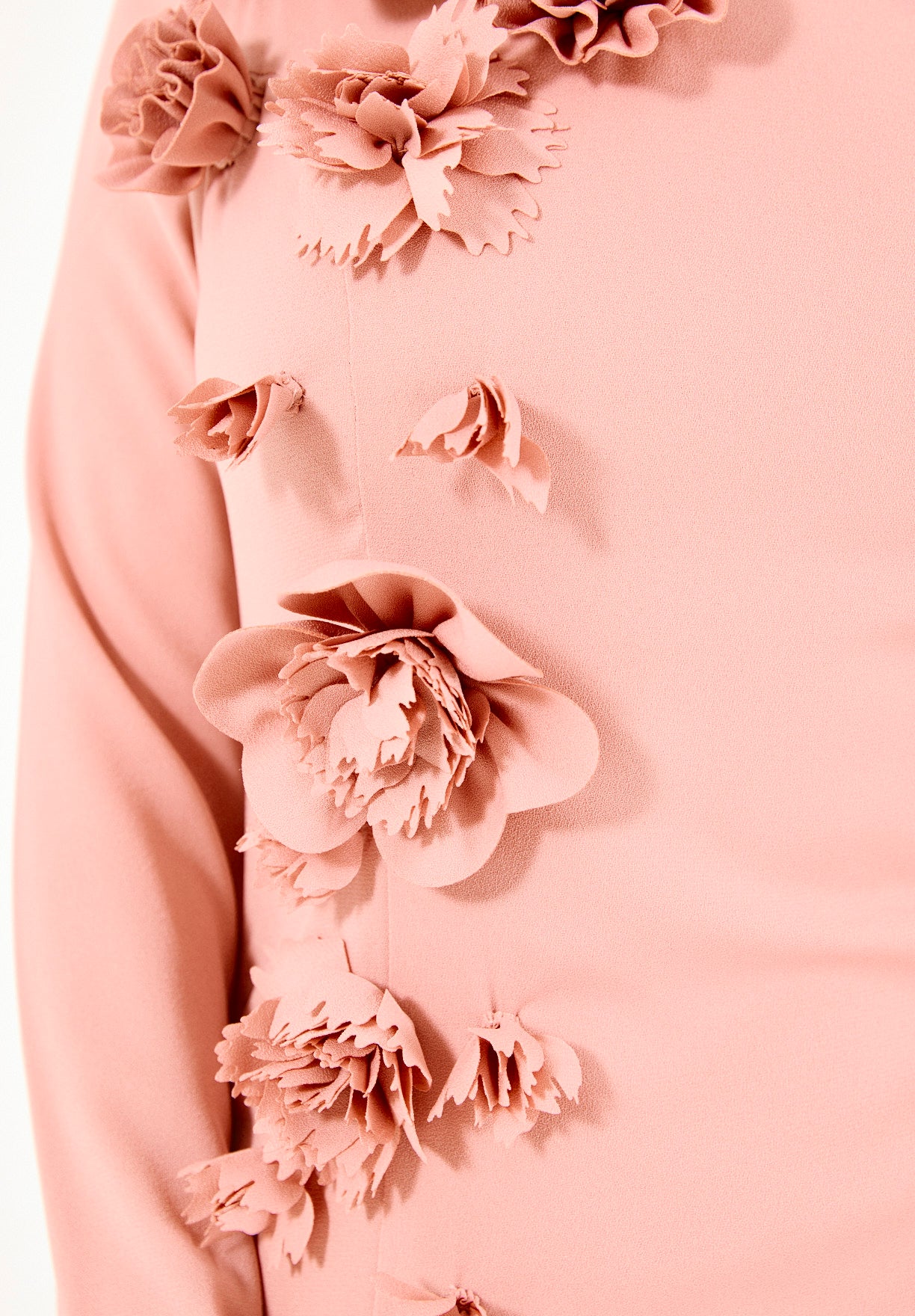 3D Floral Applique Elegance Off-Shoulder Gown