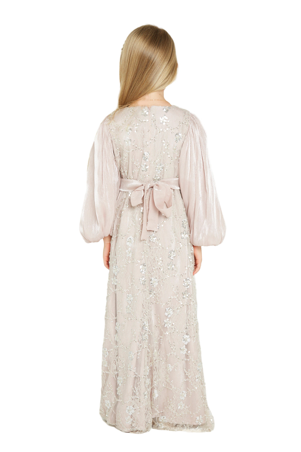 Sequin Floral Embellished Gown