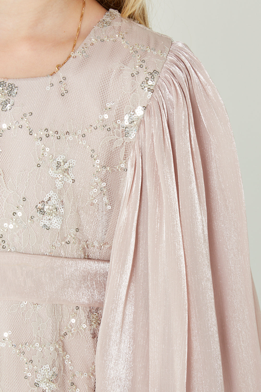 Sequin Floral Embellished Gown