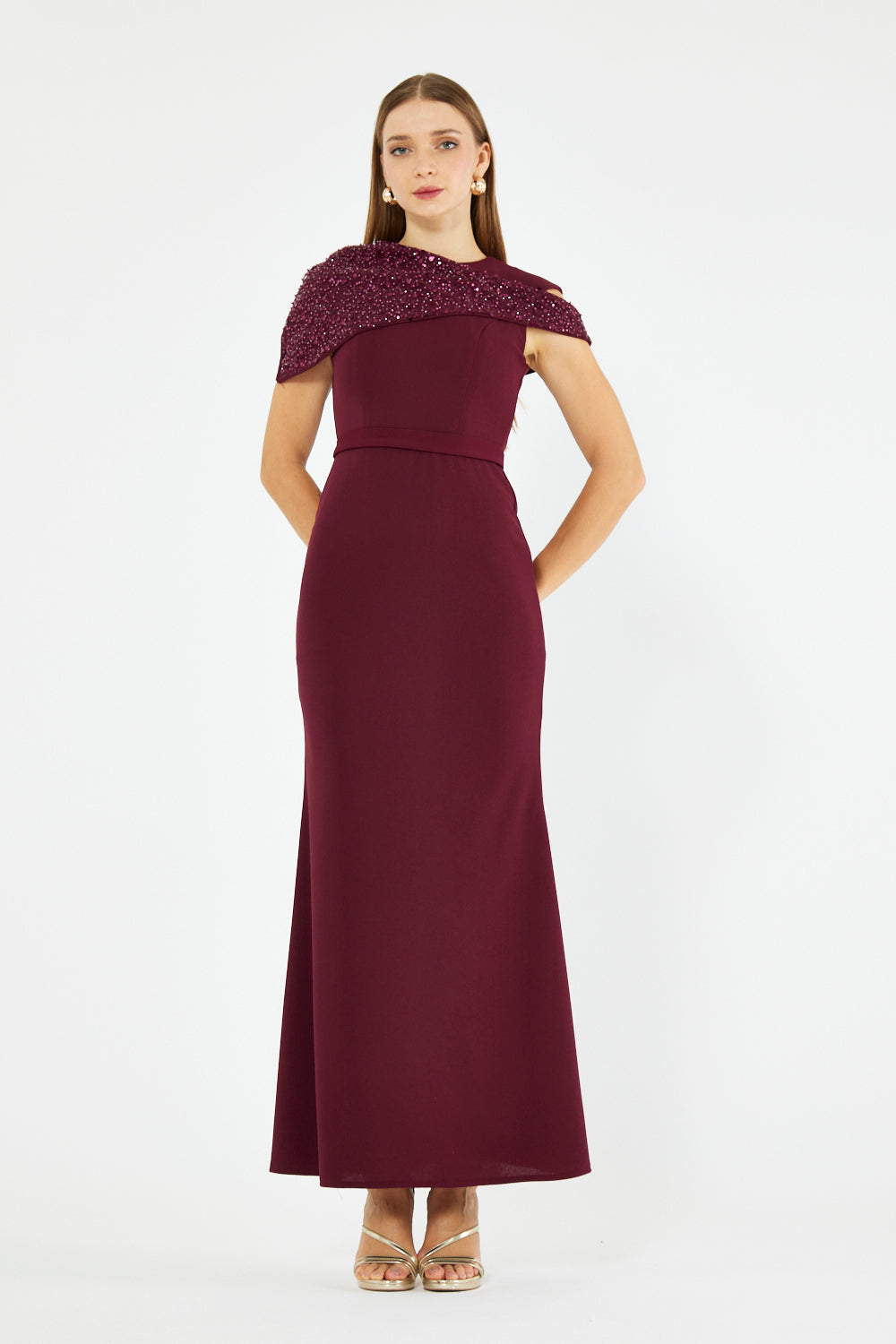 Seren One-Shoulder Grace Gown