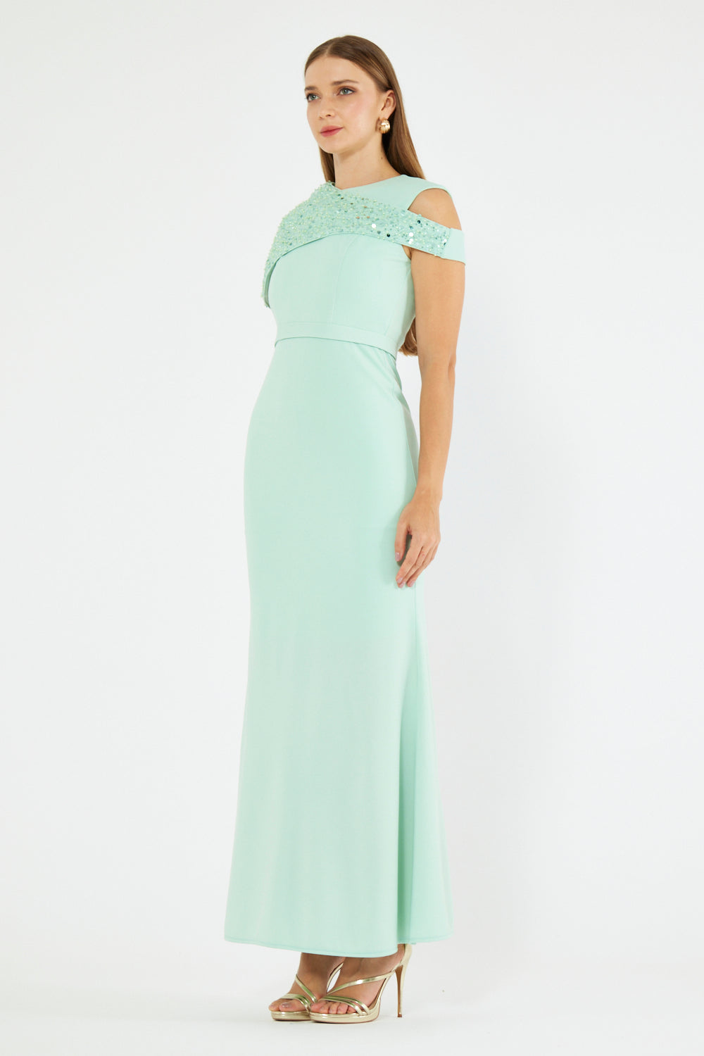 Seren One-Shoulder Grace Gown