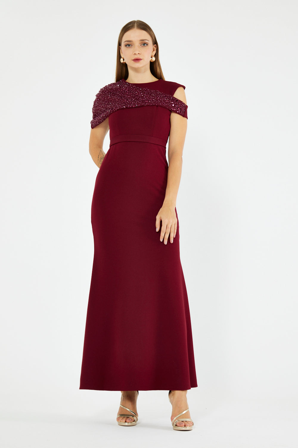 Seren One-Shoulder Grace Gown
