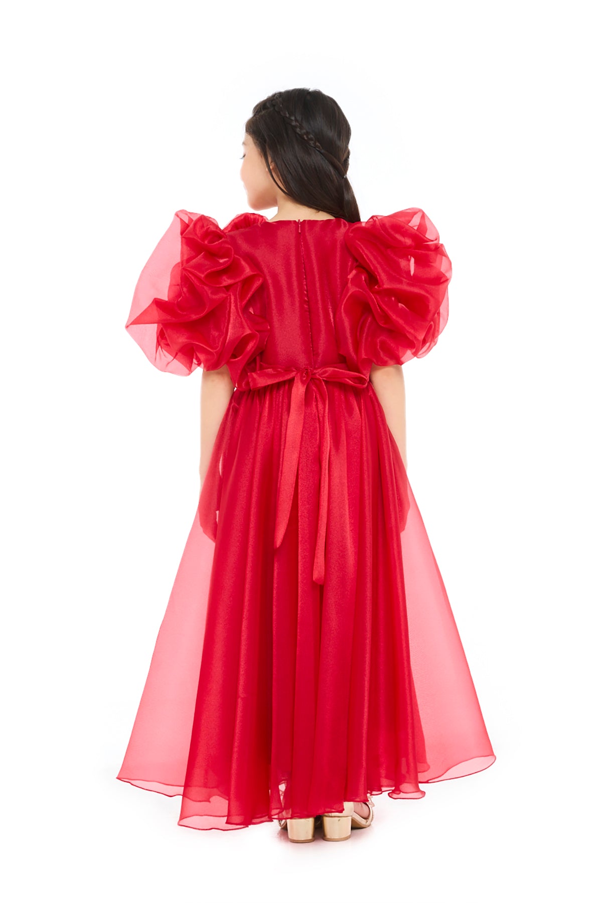 Scarlet Bloom Gown