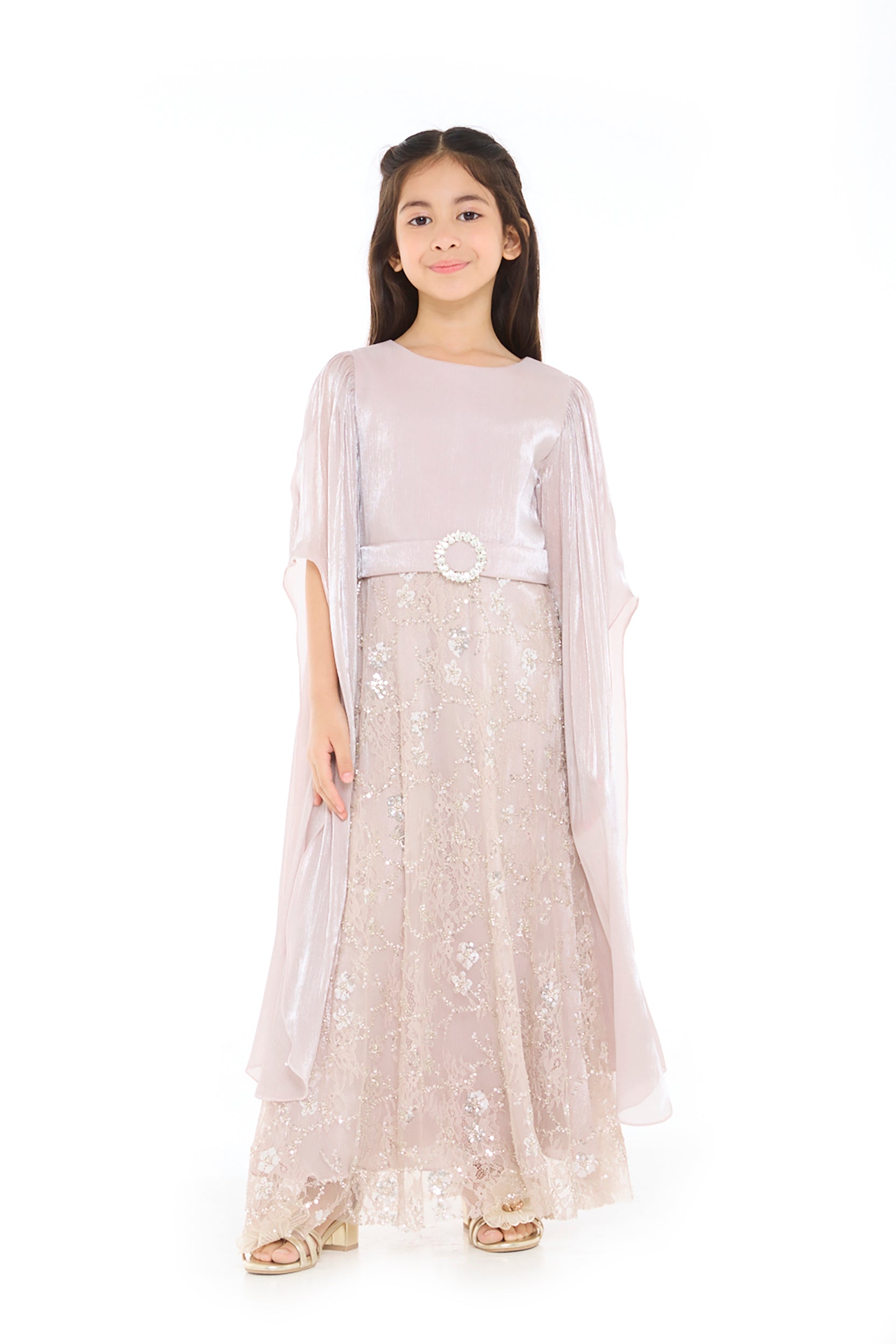 Embellished Lace & Organza Harmony Gown