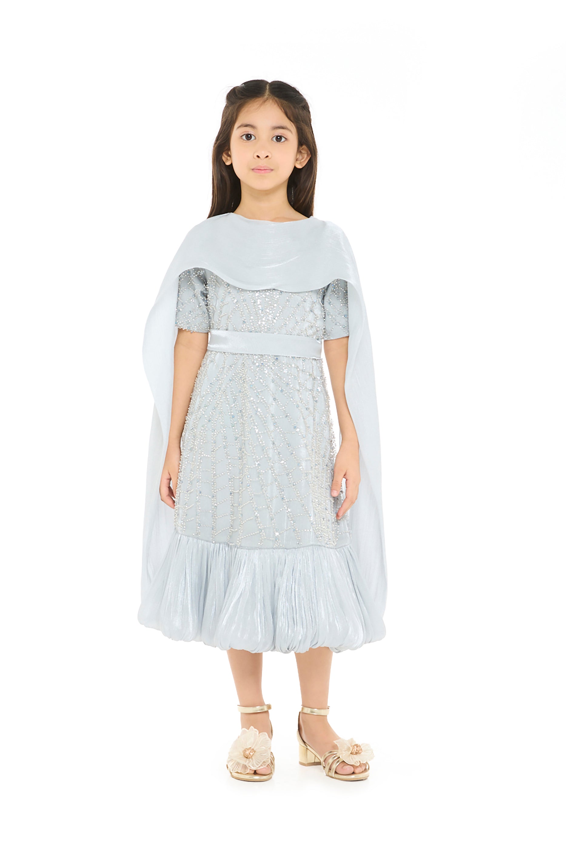 Shimmer Cape Charm Dress