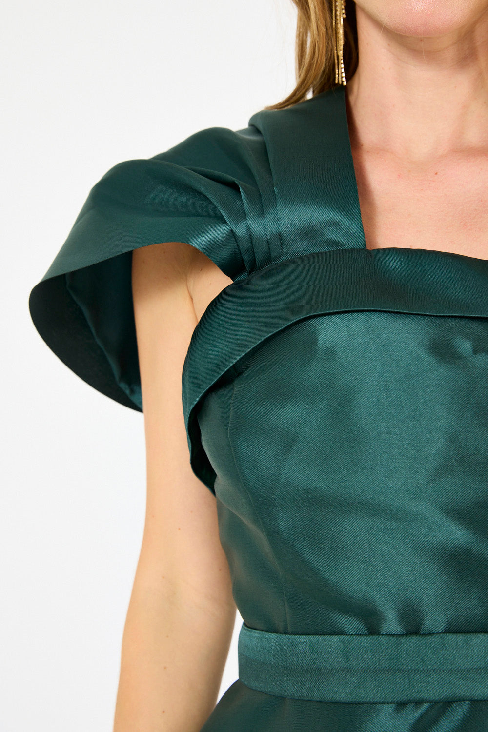 Sculpted One-Shoulder Gown