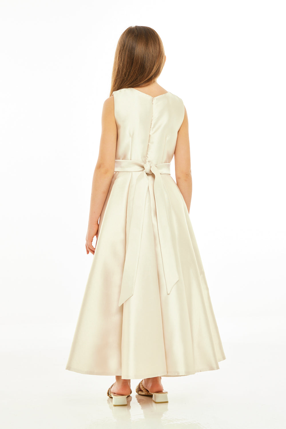 Floral Waistband A-Line Dress