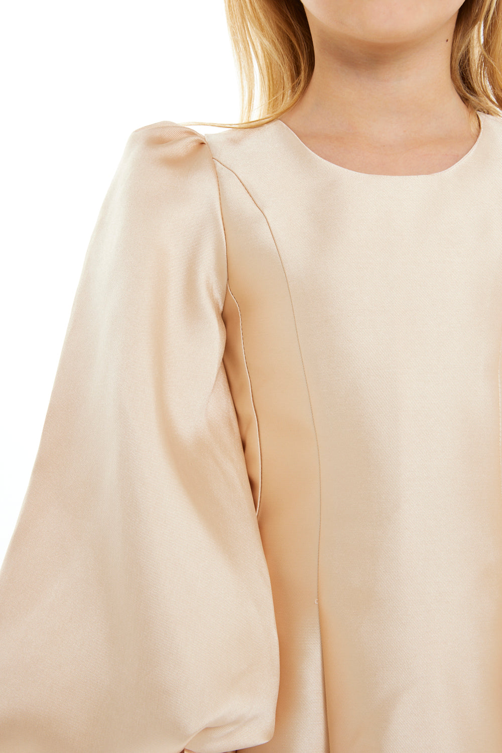 Couture Balloon Sleeve Dress