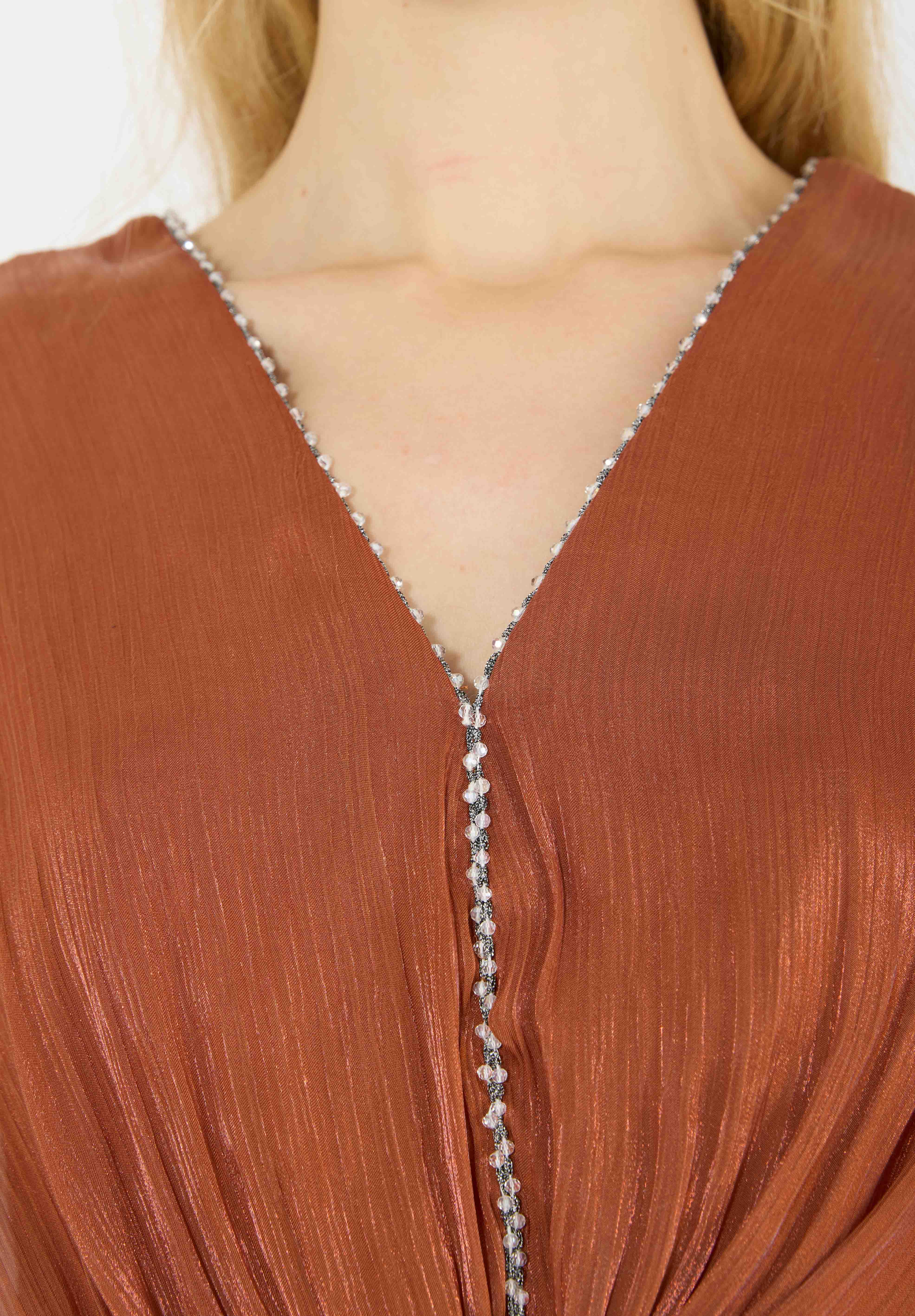 Beautiful Asymmetrical Silk Long Dress