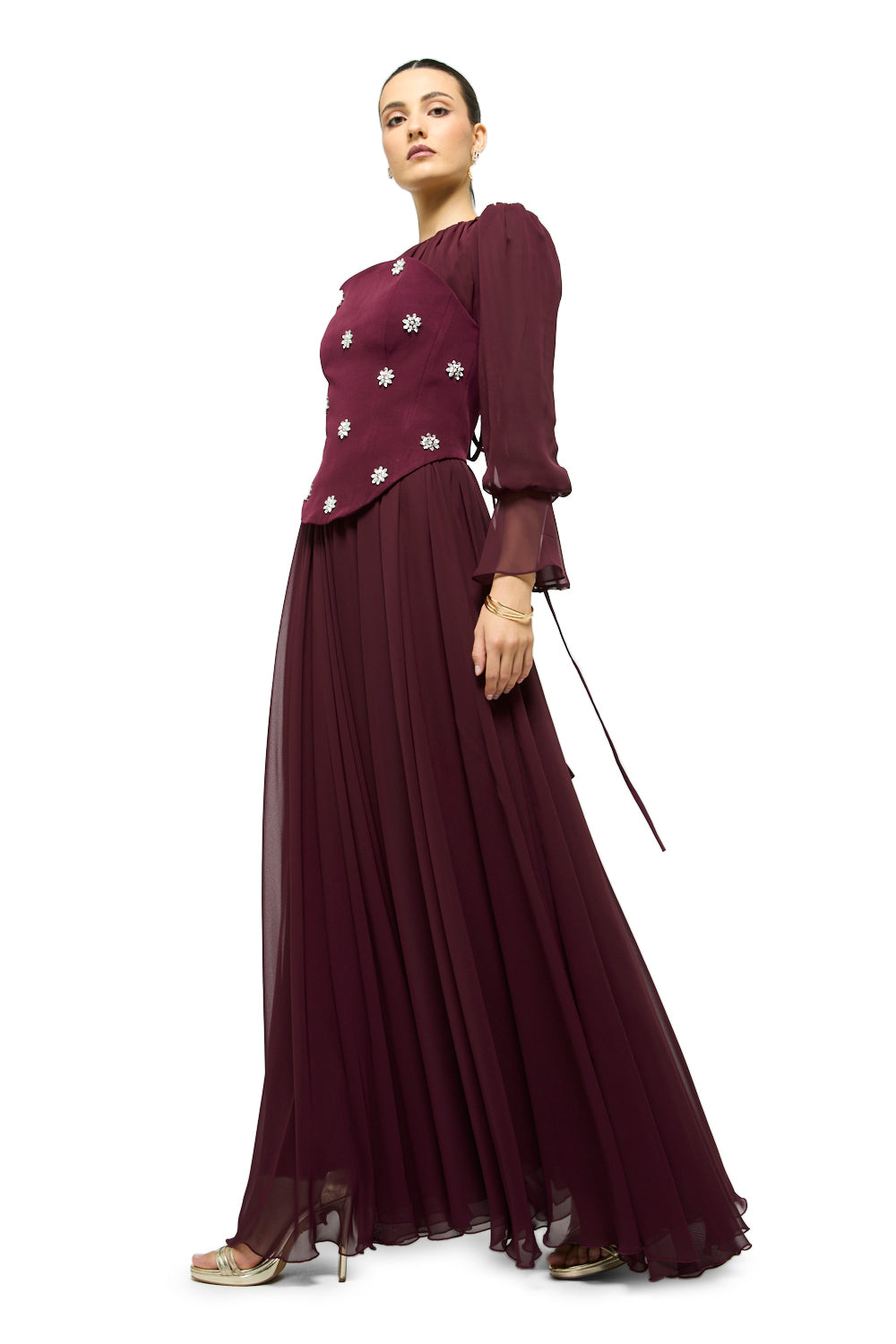 Starlit Blossom Gown
