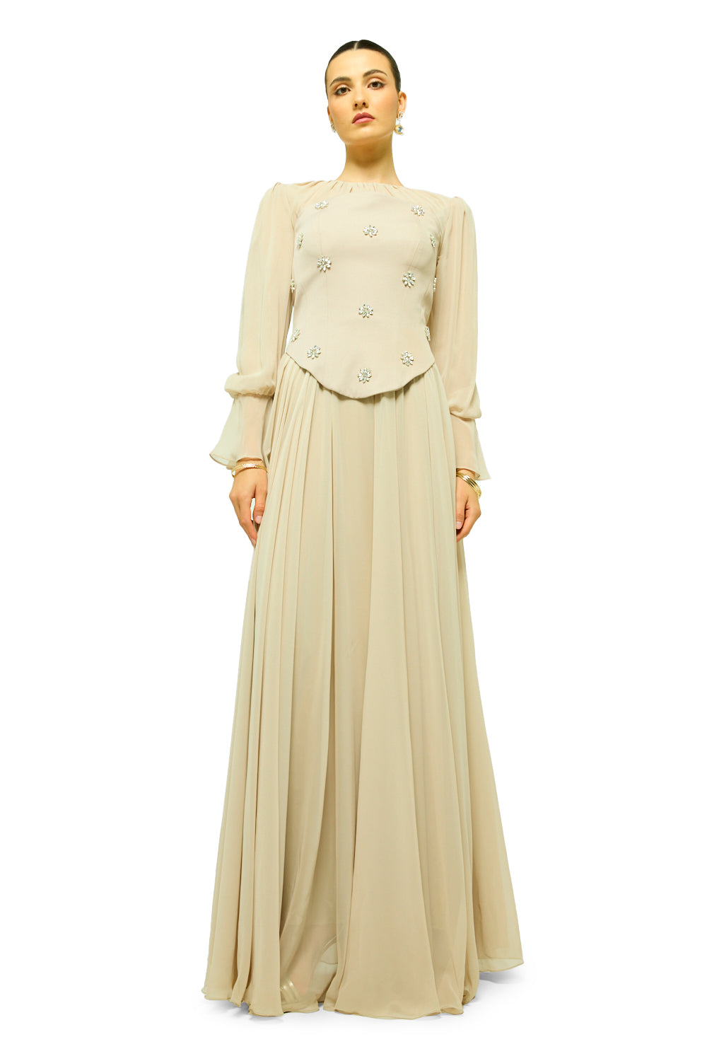 Starlit Blossom Gown